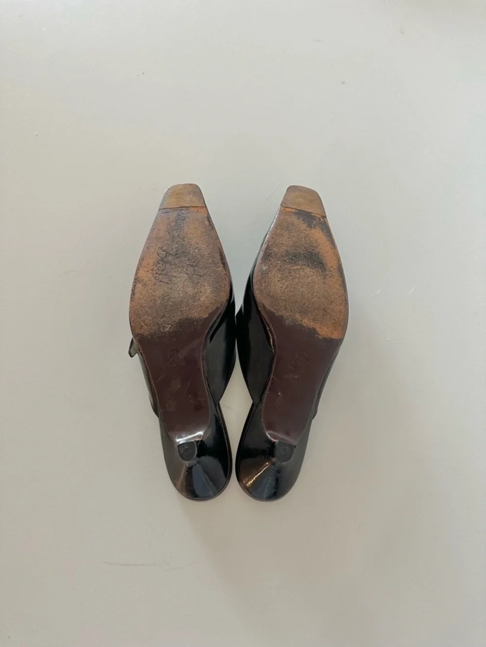 Vintage Miu Miu 90s Archive Mules Kitten Coquette Office Siren 40 Black Leather - Picture 5 of 8